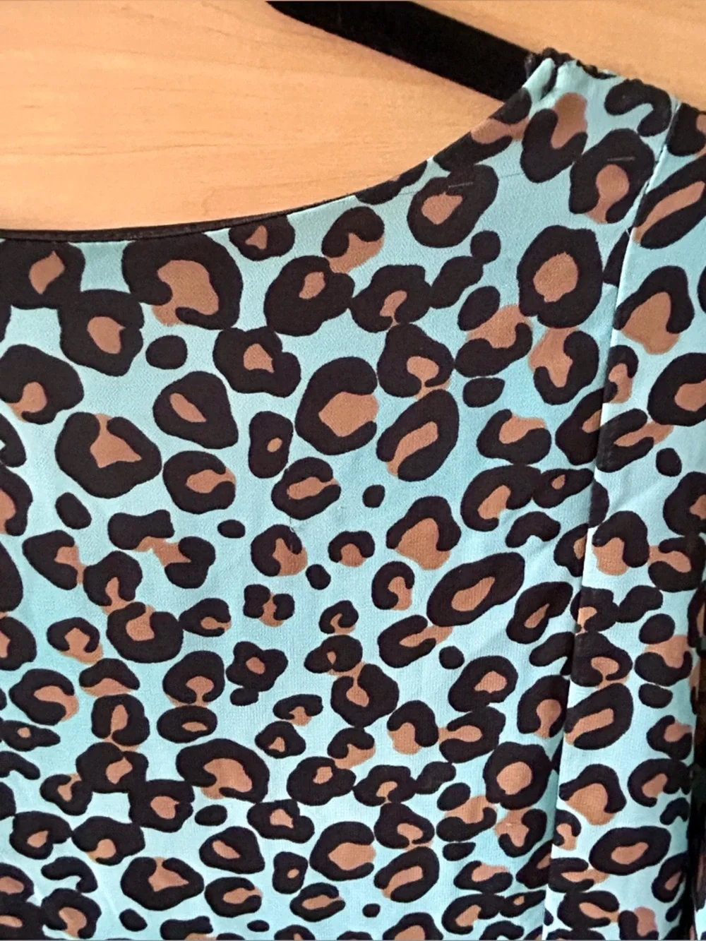 Forever 21 Leopard Print Chiffon Blouson Mini Dress - Picture 13 of 15